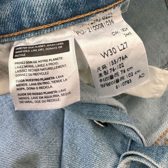Levis RIBCAGE STRAIGHT ANKLE WOMEN'S JEANS 30x27 - Picture 6 of 9